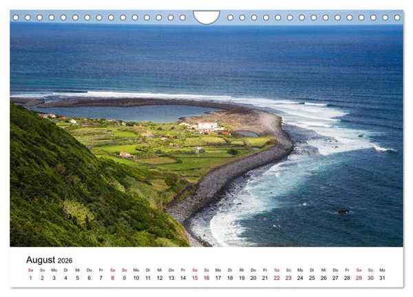 Produktbild: Azoren - Inseln im Atlantik (Wandkalender 2026 DIN A4 quer), CALVENDO Monatskalender
