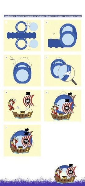 Produktbild: URSUS Laternen-Bastelset "Easy Line - Pirat"