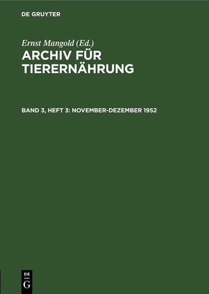 Produktbild: November-Dezember 1952