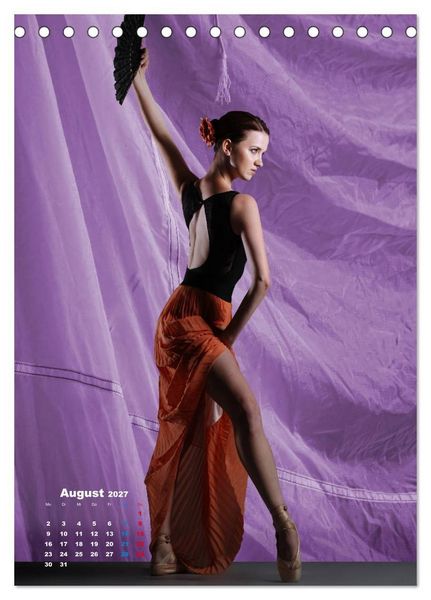 Produktbild: Ballerinen - Anmut, Eleganz und Leichtigkeit (Tischkalender 2027 DIN A5 hoch), CALVENDO Monatskalender
