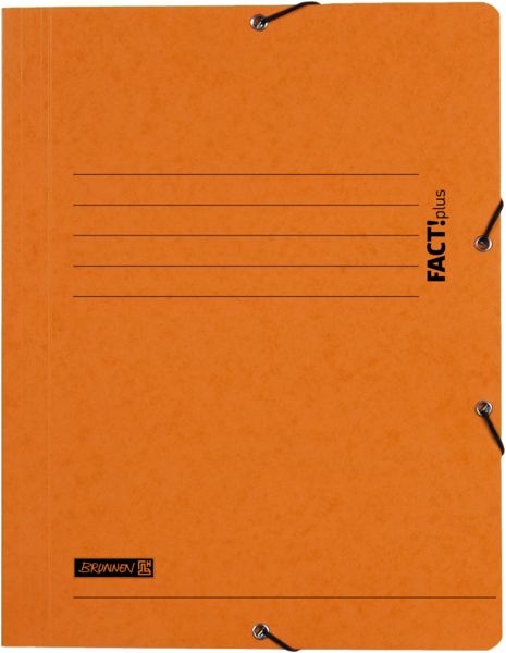 Produktbild: Brunnen Sammelmappe FACT! orange Gummizug