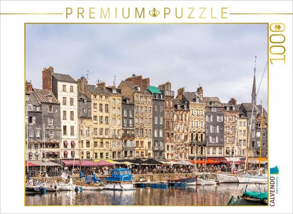 CALVENDO Puzzle Honfleur | 1000 Teile Lege-Größe 64x48cm Foto-Puzzle für glückliche Stunden