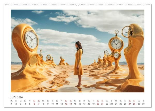Produktbild: Zeit ist abstrakt (Wandkalender 2026 DIN A2 quer), CALVENDO Monatskalender