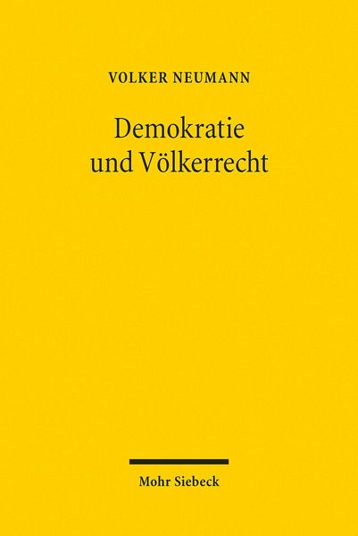Produktbild: Demokratie und V&ouml;lkerrecht