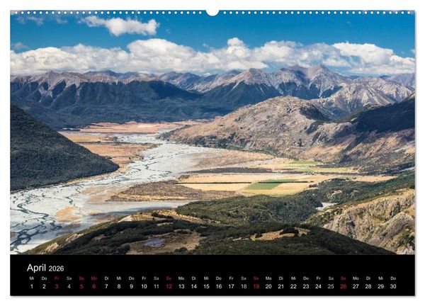 Produktbild: Neuseeland - Paradies am anderen Ende der Welt (Wandkalender 2026 DIN A2 quer), CALVENDO Monatskalender