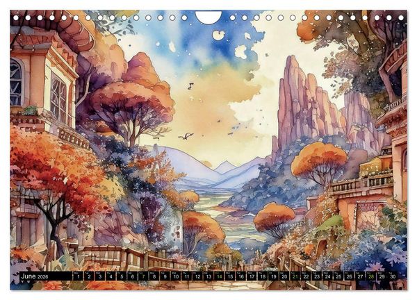 Produktbild: Visions of a Fairytale World (Wall Calendar 2026 DIN A4 landscape), CALVENDO 12 Month Wall Calendar