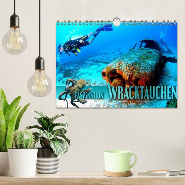 Produktbild: Faszination Wracktauchen (Wandkalender 2026 DIN A4 quer), CALVENDO Monatskalender