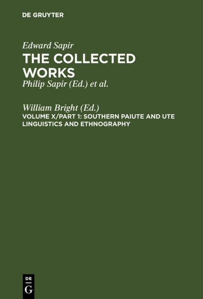 Produktbild: Southern Paiute and Ute Linguistics and Ethnography