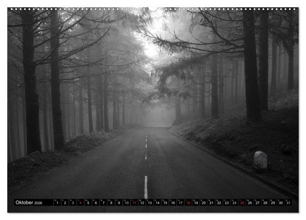 Produktbild: Stille Momente in Schwarz-Weiss (hochwertiger Premium Wandkalender 2026 DIN A2 quer), Kunstdruck in Hochglanz