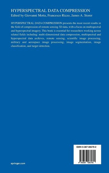 Produktbild: Hyperspectral Data Compression