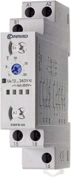 CMFR-66 Zeitrelais Multifunktional 1 St. Zeitbereich: 24h (max) 1 Wechsler