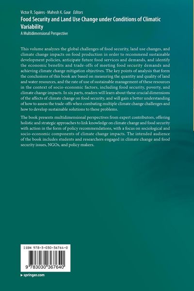 Produktbild: Food Security and Land Use Change under Conditions of Climatic Variability