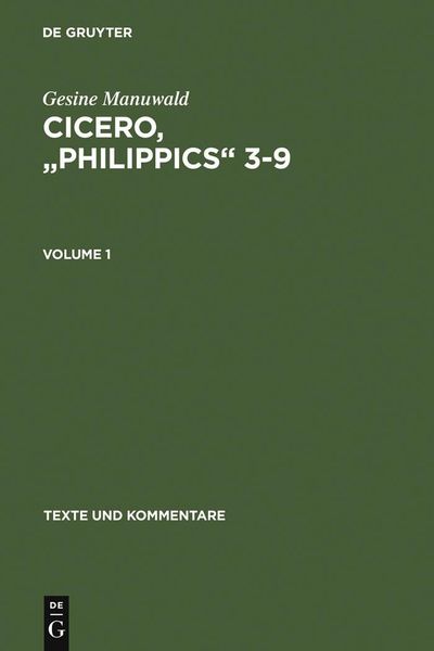 Produktbild: Cicero, "Philippics" 3-9