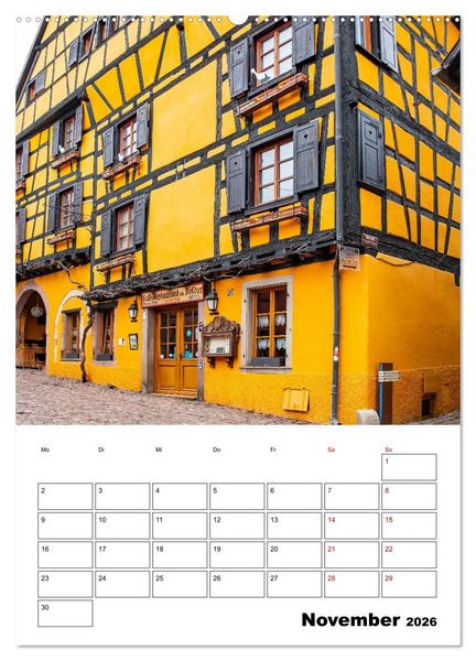 Produktbild: Elsass - Impressionen (Wandkalender 2026 DIN A2 hoch), CALVENDO Monatskalender