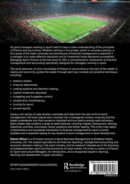 Produktbild: Managing Sport Finance