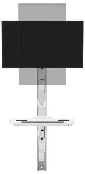 Produktbild: SpeaKa Professional Monitor-Wandhalterung SP-MM-961 1 Display(s) 43,2cm (17\") - 124,5cm (49\") Wei&szlig; H&ouml;henverstellbar, Schwenkbar