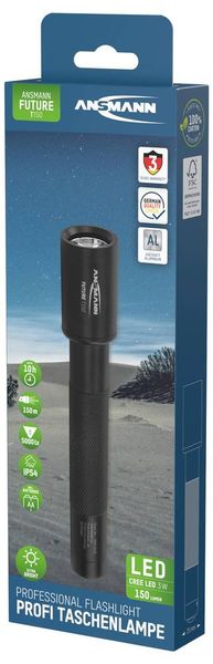Produktbild: Ansmann T150 LED Taschenlampe batteriebetrieben 150lm 10h 100g