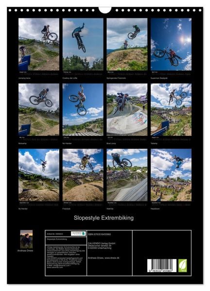 Produktbild: Slopestyle Extrembiking (Wandkalender 2026 DIN A3 hoch), CALVENDO Monatskalender
