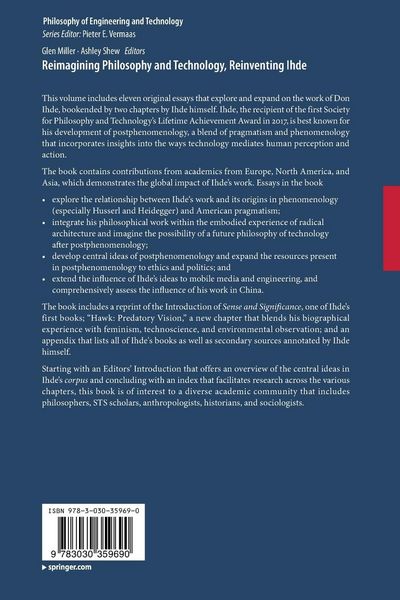 Produktbild: Reimagining Philosophy and Technology, Reinventing Ihde