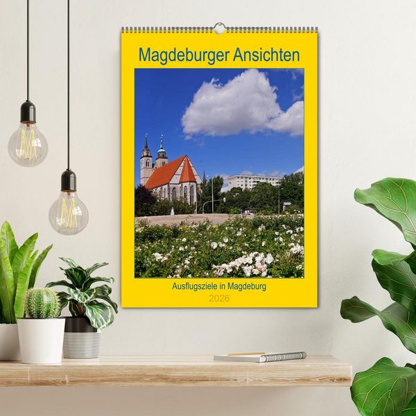 Produktbild: Magdeburger Ansichten (Wandkalender 2026 DIN A2 hoch), CALVENDO Monatskalender
