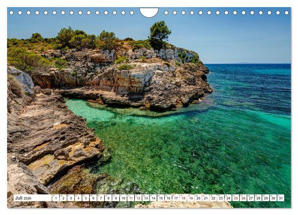 Produktbild: Mallorca - Sch&ouml;ne Impressionen der Insel (Wandkalender 2026 DIN A4 quer), CALVENDO Monatskalender