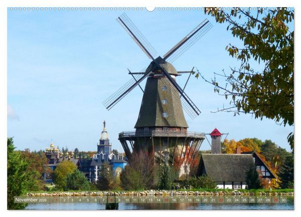 Produktbild: Gifhorn - Kleine Reise durch die Welt der M&uuml;hlen (Wandkalender 2026 DIN A2 quer), CALVENDO Monatskalender