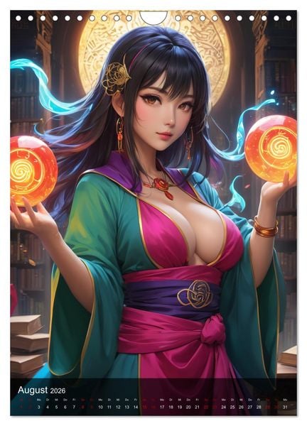 Produktbild: Sexy Manga Girls (Wandkalender 2026 DIN A4 hoch), CALVENDO Monatskalender
