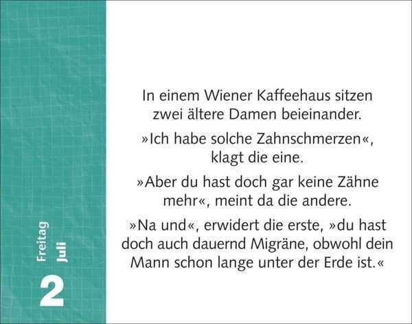 Produktbild: Witzirin Tagesabrei&szlig;kalender 2027 - Diese Packung enth&auml;lt: die lustigsten Witze f&uuml;r die t&auml;gliche Dosis Humor