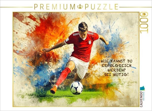 Produktbild: CALVENDO Puzzle Ein Motiv aus dem Kalender Fu&szlig;ball und Motivation | 1000 Teile Lege-Gr&ouml;&szlig;e 64x48cm Foto-Puzzle f&uuml;r gl&uuml;ckliche Stunden