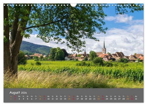 Produktbild: Eindr&uuml;cke aus dem Elsass (Wandkalender 2026 DIN A3 quer), CALVENDO Monatskalender