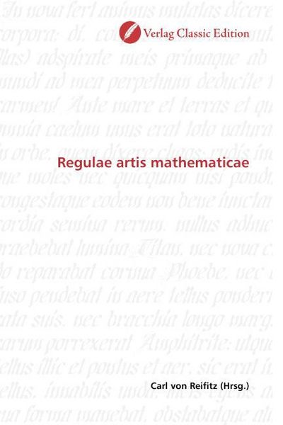 Produktbild: Regulae artis mathematicae