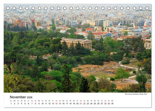 Produktbild: Reise nach Athen (Tischkalender 2026 DIN A5 quer), CALVENDO Monatskalender