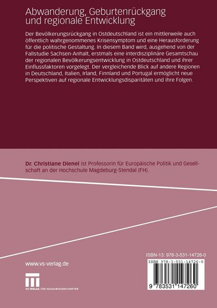 Produktbild: Abwanderung, Geburtenr&uuml;ckgang und regionale Entwicklung