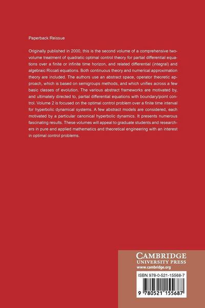 Produktbild: Control Theory for Partial Differential Equations