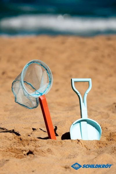 Produktbild: Schildkr&ouml;t 970248 - BeachToy Set 2in1, Schaufel+Kescher, ausziehbar, Shovel Fishing Net, Strandspielzeug