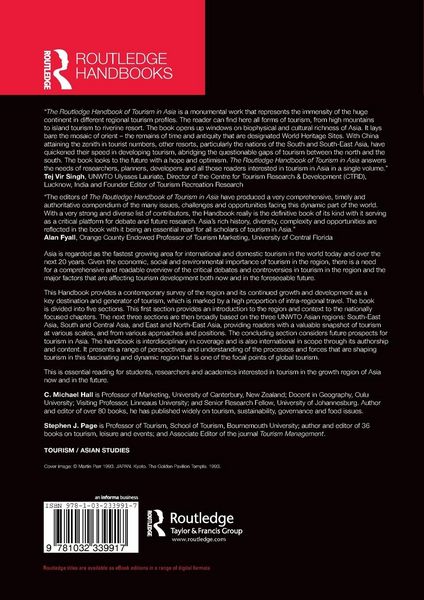 Produktbild: The Routledge Handbook of Tourism in Asia