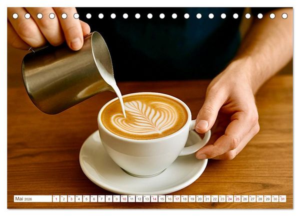 Produktbild: Hei&szlig;er Kaffee (Tischkalender 2026 DIN A5 quer), CALVENDO Monatskalender