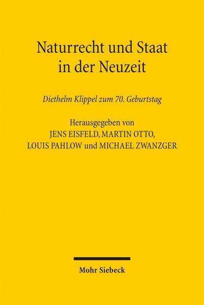 Produktbild: Naturrecht und Staat in der Neuzeit