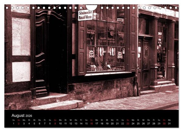 Produktbild: Hildesheimer Schaufenster um 1900 (Wandkalender 2026 DIN A4 quer), CALVENDO Monatskalender