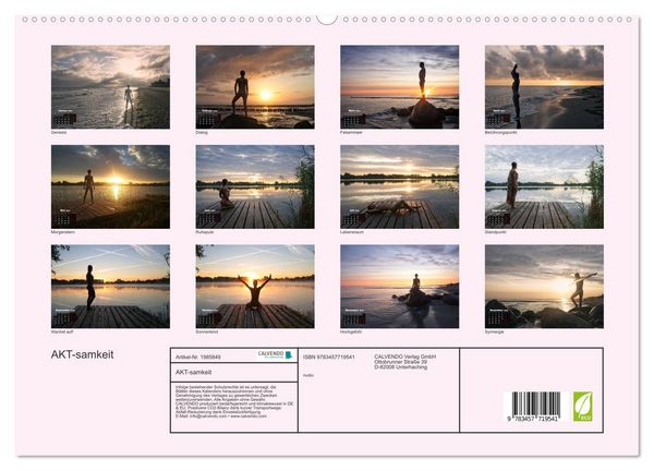 Produktbild: AKT-samkeit (hochwertiger Premium Wandkalender 2026 DIN A2 quer), Kunstdruck in Hochglanz