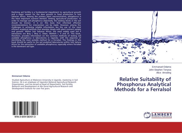 Produktbild: Relative Suitability of Phosphorus Analytical Methods for a Ferralsol