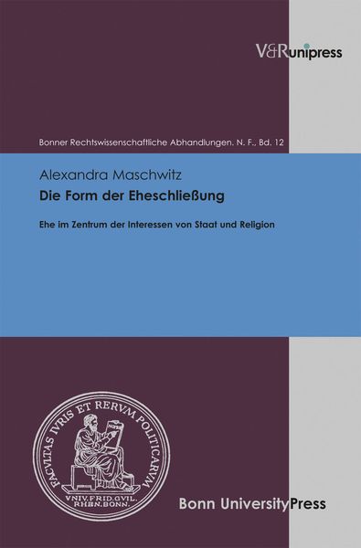 Produktbild: Die Form der Eheschlie&szlig;ung