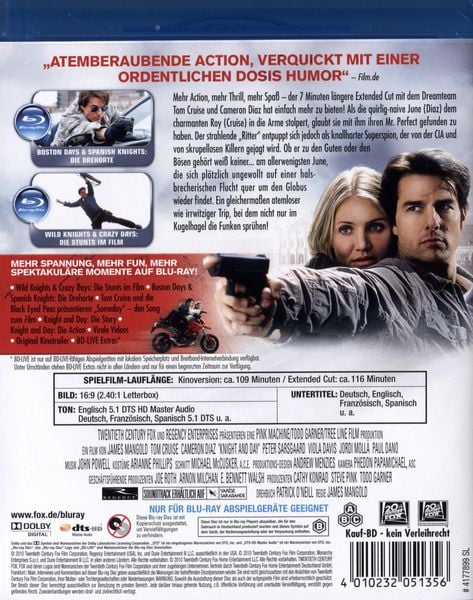 Produktbild: Knight and Day - Extended Cut