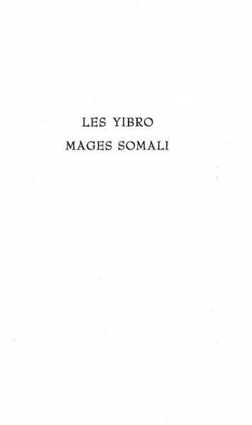 Produktbild: Les Yibro Mages Somali