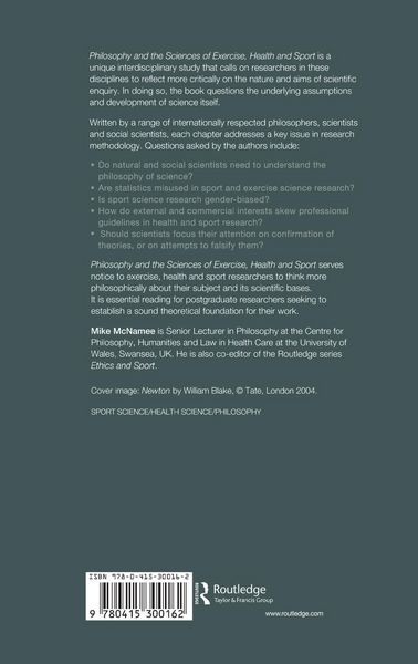 Produktbild: Philosophy and the Sciences of Exercise, Health and Sport