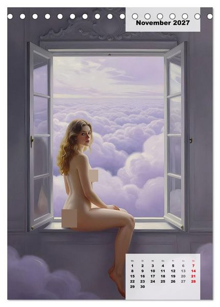 Produktbild: Entbl&ouml;&szlig;te Epochen &ndash; Surrealismus (Tischkalender 2027 DIN A5 hoch), CALVENDO Monatskalender