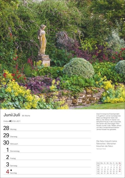 Produktbild: Gartenparadiese Wochenplaner 2027 - 53 faszinierende Fotografien