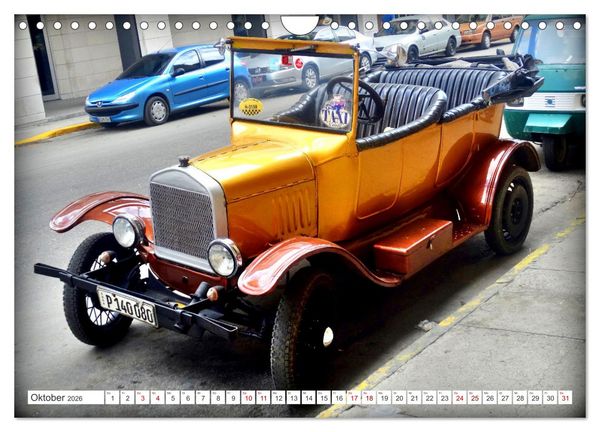 Produktbild: Tin Lizzie - Ford Modell T in Kuba (Wandkalender 2026 DIN A4 quer), CALVENDO Monatskalender