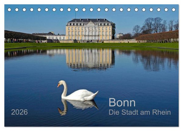 Produktbild: Bonn Die Stadt am Rhein (Tischkalender 2026 DIN A5 quer), CALVENDO Monatskalender