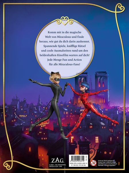 Produktbild: Miraculous: Ladybug & Cat Noir Der Film: Mein gro&szlig;er R&auml;tselspa&szlig;